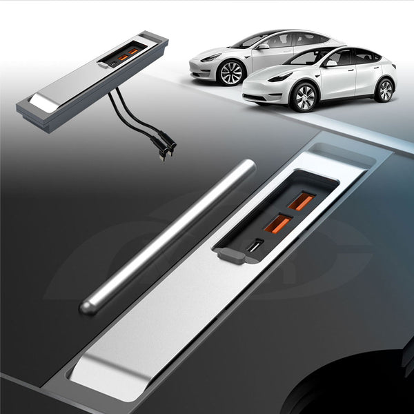 Tesla Model 3 Model Y USB Hub Type-C Fast Charging Adapter