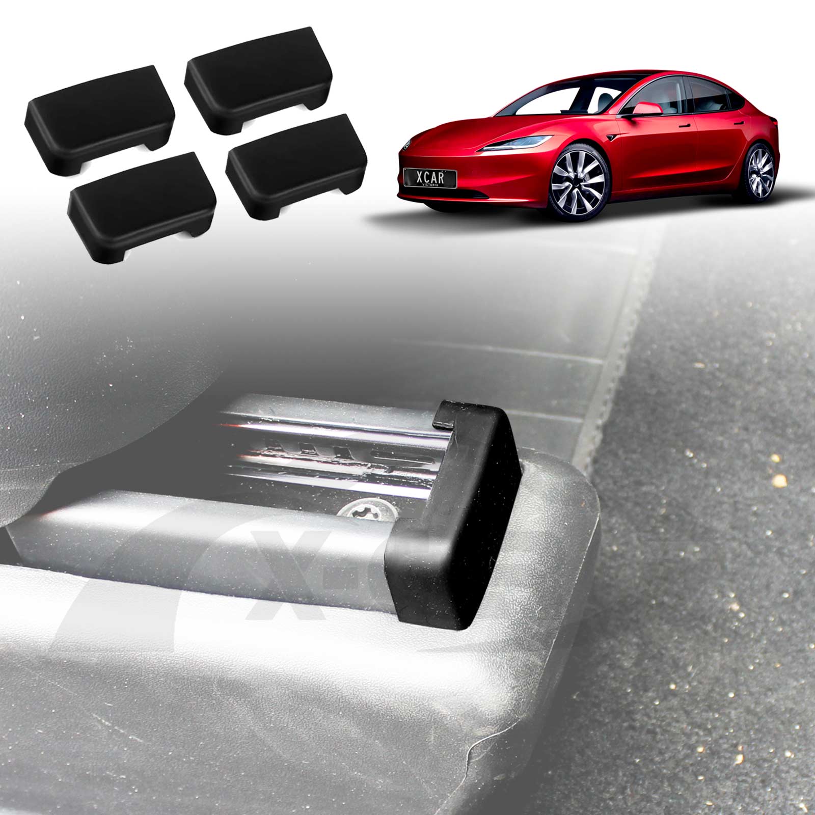 Seat Rail Cap for Tesla Model 3 Highland 2023-Onwards Slide Anti-colli ...