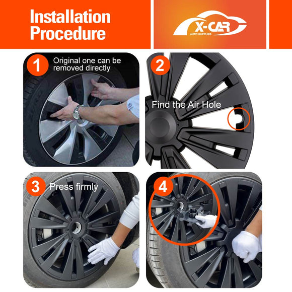 Tesla Model Y 2021-2025 19" Wheel Protector Cover Hub Caps