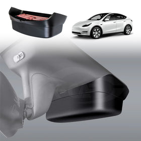 Tesla Model Y 2022-2025 Sun glasses Holder Car Glasses Case Box Flocking Lining Organizer