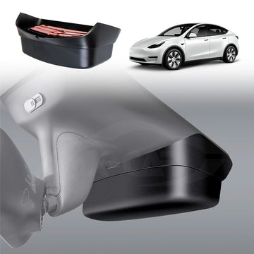 Tesla Model Y 2022-2025 Sun glasses Holder Car Glasses Case Box Flocking Lining Organizer