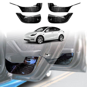 Steel Car Door Protector Cover Panel Guard For Tesla Model Y 2022-2025