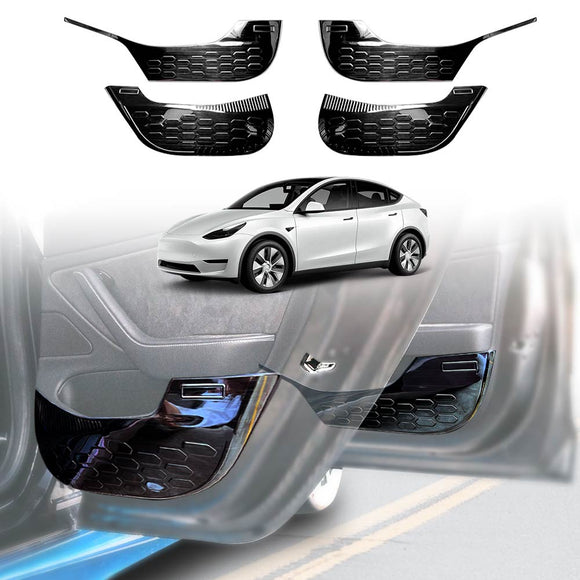 Steel Car Door Protector Cover Panel Guard For Tesla Model Y 2022-2025