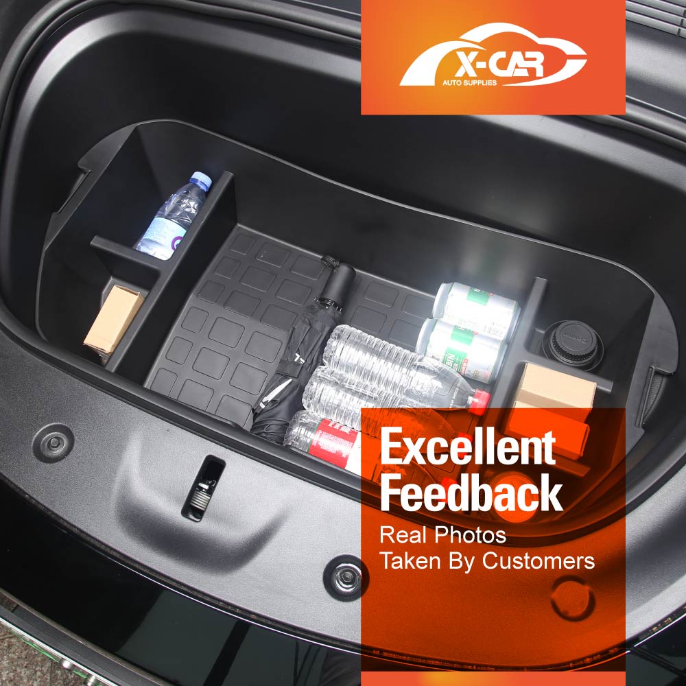 Tesla Front Storage Tesla Model Y 2022-2025 Front Trunk Cargo Organiser Frunk Storage Box ...