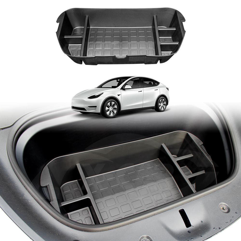 Tesla Front Storage Tesla Model Y 2022-2025 Front Trunk Cargo Organiser Frunk Storage Box ...