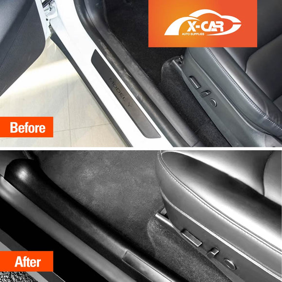 Tesla Model Y 2022-2025 Front and Rear Door Sill Protector