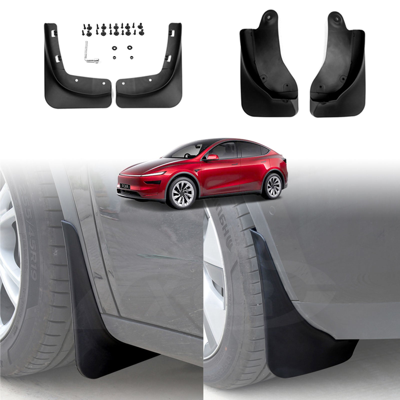 Tesla Model Y Juniper Mud Flaps Splash Guards Mudguard Fender 2025-Onwards