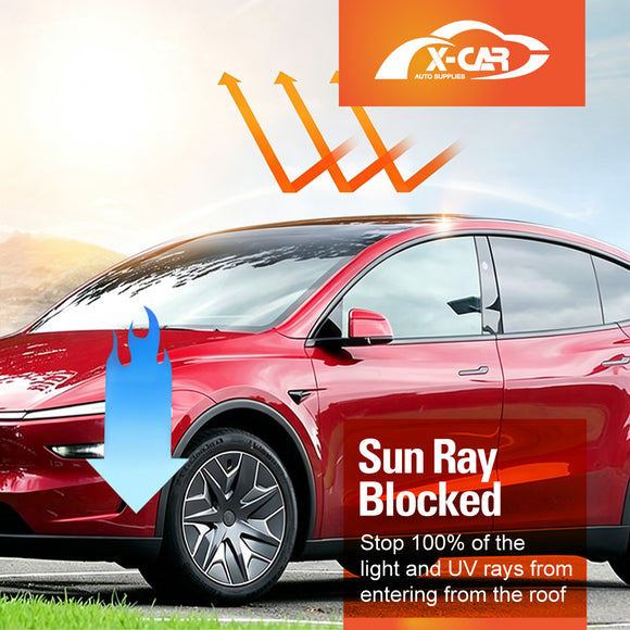 Rear Windscreen Roof Sunshades for Tesla Model Y L 6-Seat 2026-Onwards Sunroof Sun Blind