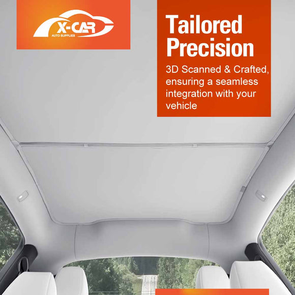 Glass Roof Sun Shades for Tesla Model Y Juniper 2025-Onwards Sunroof Mesh Blind