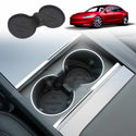 Soft Silicone Organizer Pad Set for Tesla Model 3 Highland 2023-2024 Center Console Armrest Storage Cup Holder Coaster