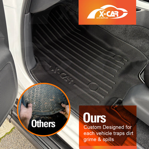 3D Floor Mats for Nissan Navara NP300 D23 Single Cab 2015-2025 All-Weather Car Liners