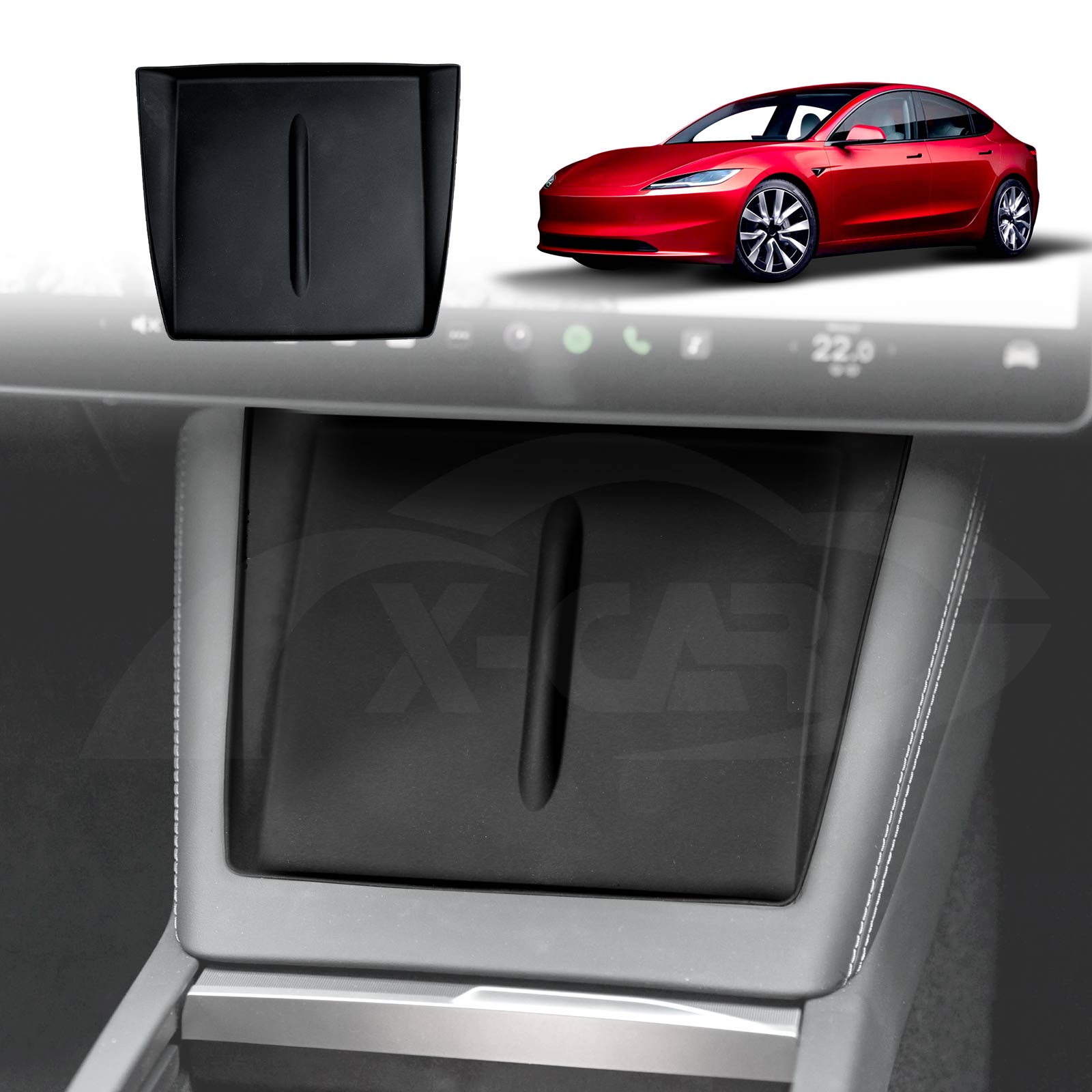Tesla Model 3 Highland Center Console Wireless Charging Anti-Slip Silicone Mat