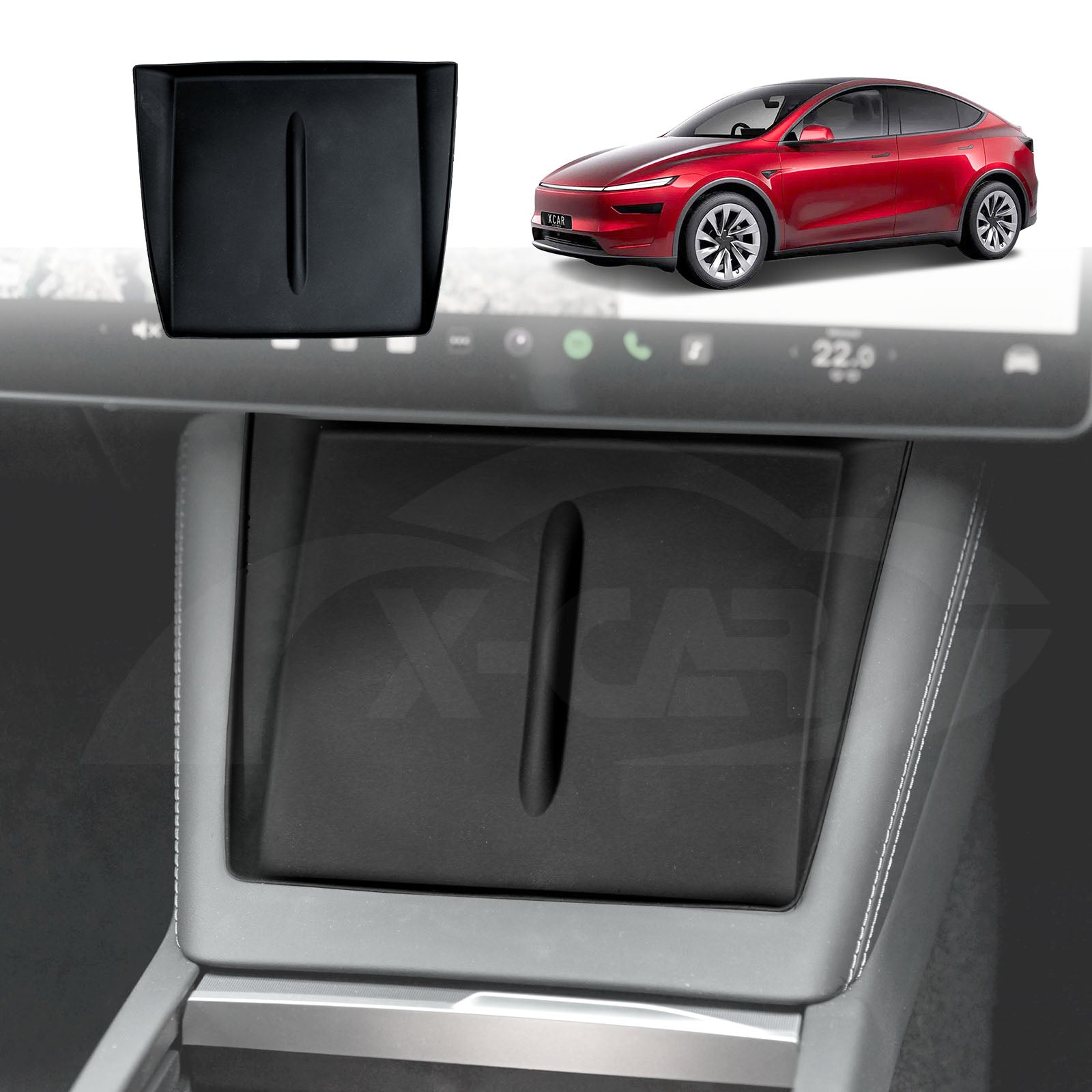 Tesla Model Y Juniper Center Console Wireless Charging Anti-Slip Silicone Mat 2025-Onwards