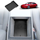 Soft Silicone Organizer Pad Set for Tesla Model 3 Highland 2023-2025 Center Console Armrest Storage Cup Holder Coaster-6