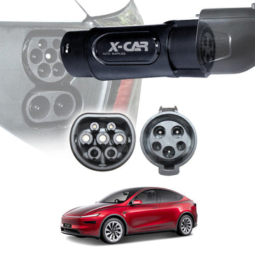 Tesla Model Y Juniper Charging Adapter Type 1 to Type 2 Connector SAE J-1772 to IEC62196 32A 250V AC IP54