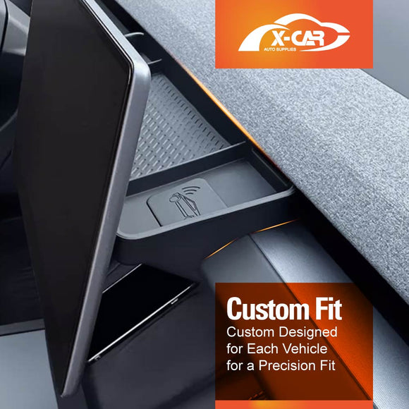 Center Screen Console Dash Tray for Tesla Model 3 Highland 2023-2025 Organizer Hidden Storage