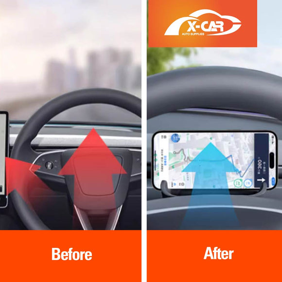 Tesla Model 3 Highland Silicone Phone Holder Steering Wheel Mobile Mount 2023-2025