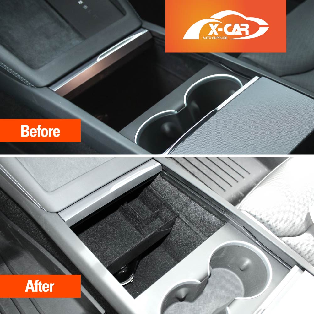Centre Console Organizer Tray for Tesla Model 3 Highland 2023-2025 Armrest Storage Box Cup Holder