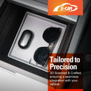 Soft Silicone Organizer Pad Set for Tesla Model 3 Highland 2023-2025 Center Console Armrest Storage Cup Holder Coaster-33