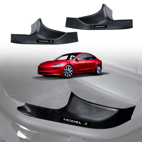 NEW Tesla Model 3 Highland Door Sill Protector Carbon Fiber Style