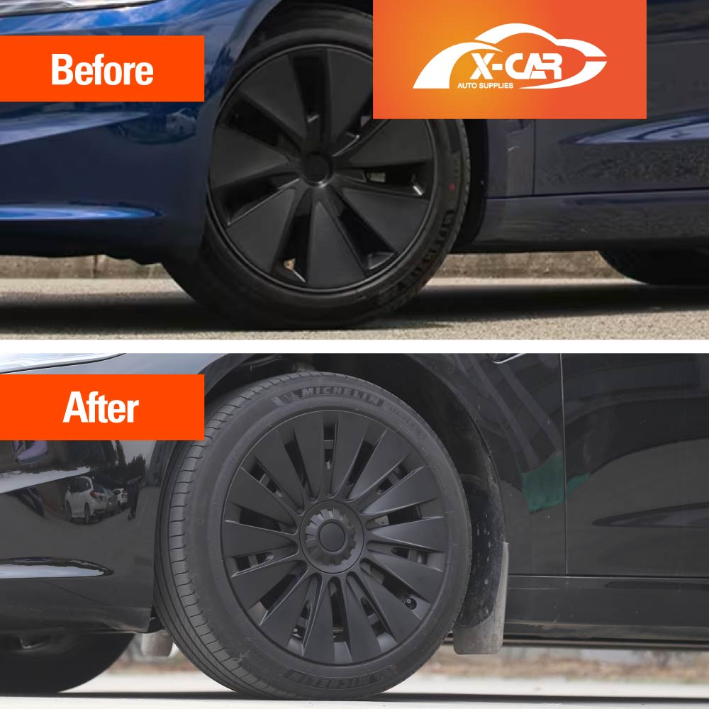 Tesla Model 3 Highland 18'' Wheel Protector Cover Hub Caps 2023-2025