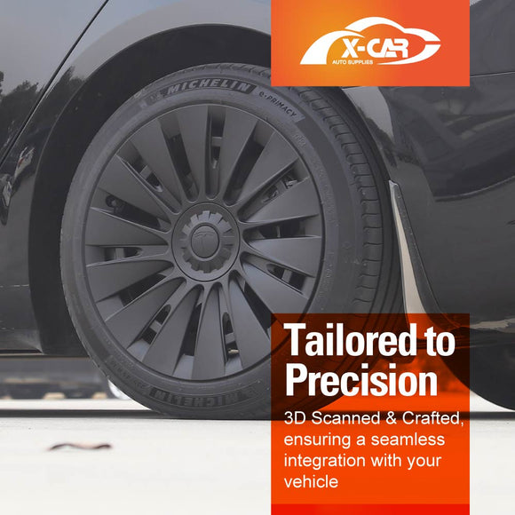 Tesla Model 3 Highland 18'' Wheel Protector Cover Hub Caps 2023-2025