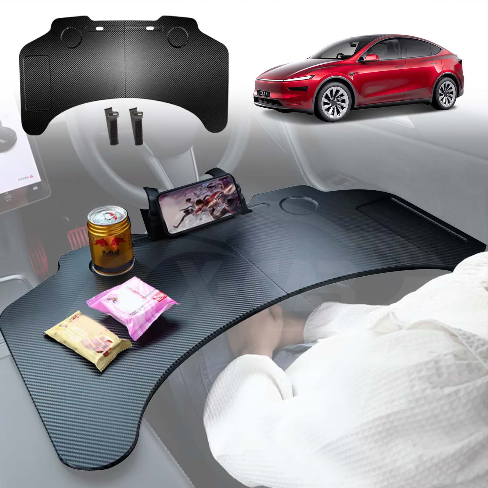 Tesla Model Y Juniper Foldable Table Tray Interior Accessories