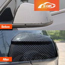 Rear View Mirror Trim Cover for Tesla Model Y Juniper 2025-Onwards Exterior Accessories Side Mirror Cap Carbon Fiber Style-3