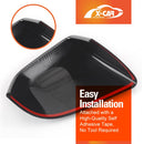 Rear View Mirror Trim Cover for Tesla Model Y Juniper 2025-Onwards Exterior Accessories Side Mirror Cap Carbon Fiber Style-4