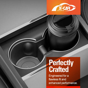 Cup Holder Insert for Tesla Model Y Juniper 2025-Onwards Centre Console Rubber Interior Accessories - 0