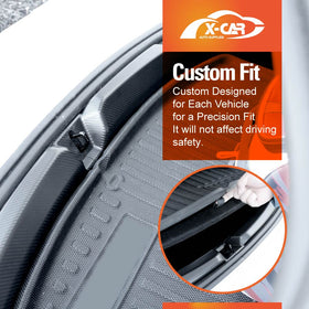 Rear Bumper Guard Trunk Protector Cover for Tesla Model 3 Highland 2023-2025 Carbon Fiber Style Protection Accessories - 0