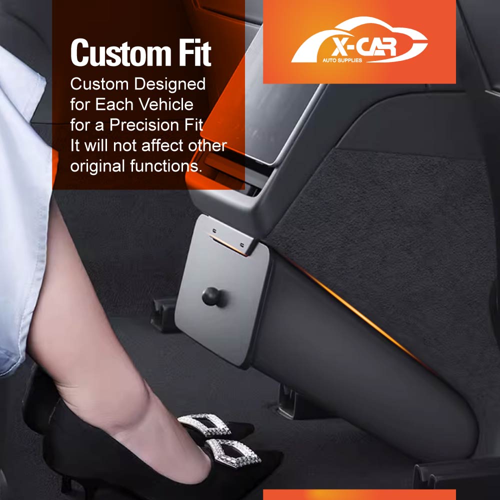 Rear Bin with Magnetic Lid for Tesla Model 3 Highland 2023-2025 Trash Can Car Organizer - 0