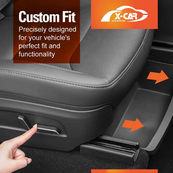 Car Under Seat Storage Box for Tesla Model Y Juniper 2025-Onwards Front Seats Organizer Tray