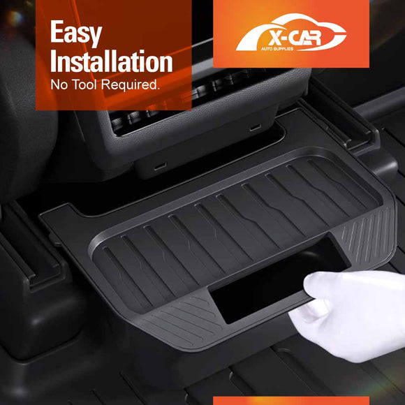 Rear Seat Storage Bin with Lid for Tesla Model Y Juniper 2025-Onwards