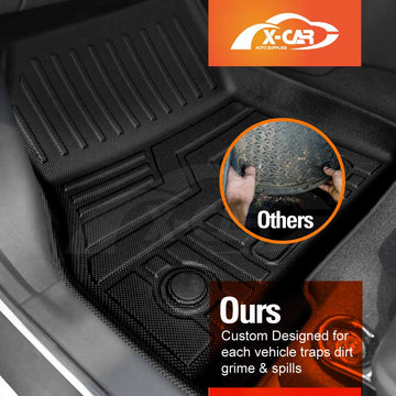 3D Floor Mats for Nissan LEAF ZE1 Series 2017-2025 Car Liners - 0