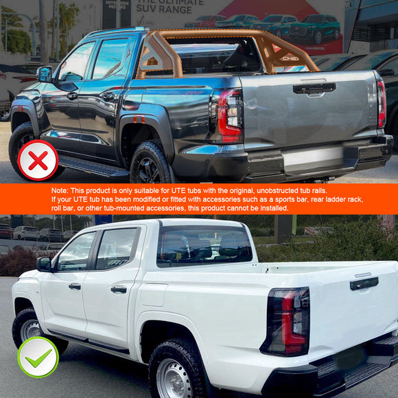 Soft Tonneau Cover for Nissan Navara D27 Series Dual Cab 2026-Onwards Tri-Fold Ute Tub Bed