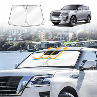 Windshield Sun Shade for Nissan Patrol 2012-2024 Y62 Series