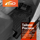 X-CAR 3D Floor mats for Nissan Patrol Y61 installed in the foot well of the driver foot well.