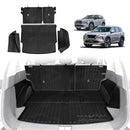 X-CAR boot liner, back seat protectors and boot side protectors installed in Nissan X-Trail T33 car boot.
