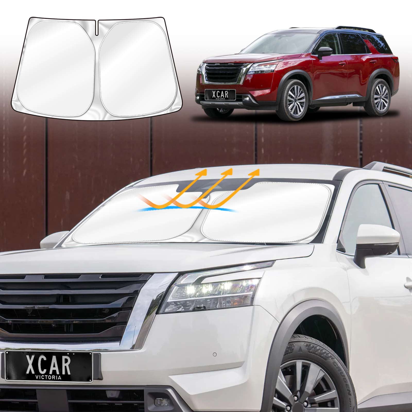 WindScreen Sun Shade for Nissan Pathfinder R53 2022-2025 WindShield Blind