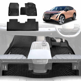 3D Floor Mats for Nissan Ariya 2023-Onwards All Weather Car Liners