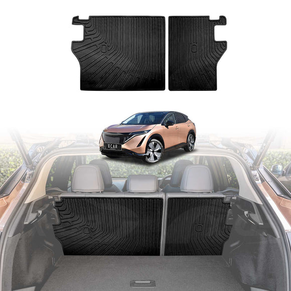 Boot Liner/ Back Seat Protector for Nissan Ariya 2023-Onwards All Weather Heavy Duty Cargo Trunk Mat Luggage Tray