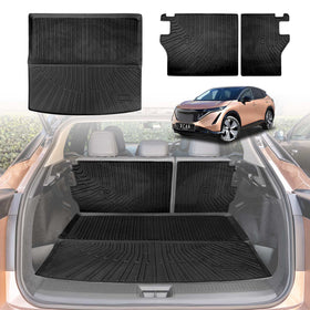 Boot Liner/ Back Seat Protector for Nissan Ariya 2023-Onwards All Weather Heavy Duty Cargo Trunk Mat Luggage Tray