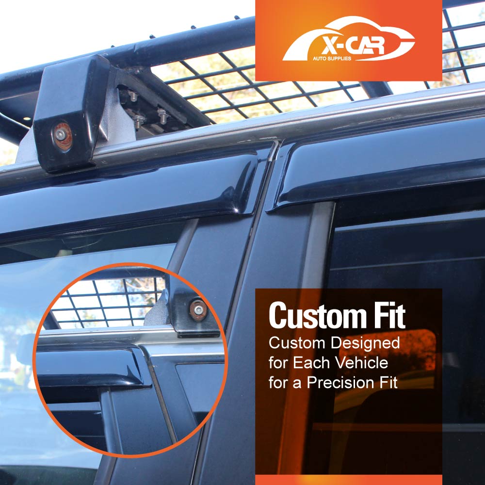 WeatherShields for Nissan Patrol GU Y61 1998-2016 Car Weather Shields Wind Deflectors Sun Visors - 0