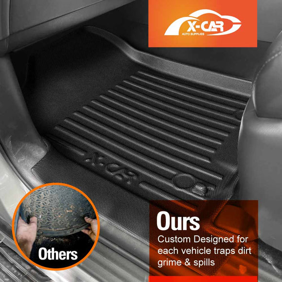 3D Floor Mats for Nissan Patrol 2012-2025 Y62 Series All-Weather Car Liners
