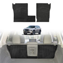 X-CAR back seat protectors installed in Nissan X-Trail T33 car boot, with cup holder in rear passenger seats.
