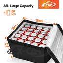 2-in-1 Car Seat Organizer & Cushion for Universal Vehicle 38LStorage Insulated Travel Bag Interior Accessories-2