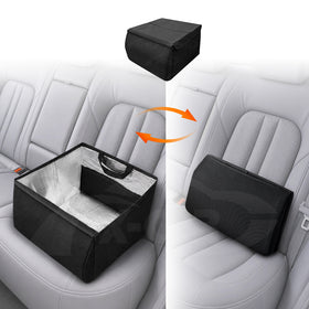 2-in-1 Car Seat Organiser & Cushion for Universal Vehicle 38L Storage Insulated Travel Bag Interior Accessories