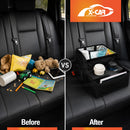 Back Seat Cooler Storage Box with Dual Cup Holders Foldable Insulated Rear Armrest Organiser-6