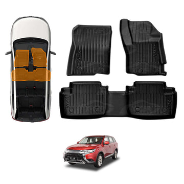 3D Floor Mats for Mitsubishi Outlander 2012-2021 All-Weather Car Liners